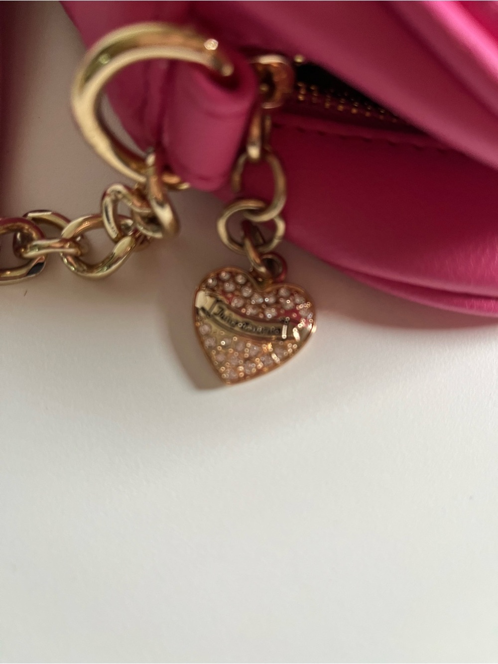 Juicy Couture Hot Pink Heart-Embellished Crossbody - Picture 5 of 5
